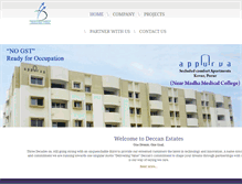 Tablet Screenshot of deccanestates.com